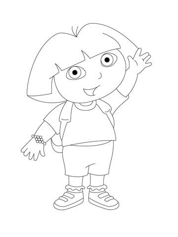 Dora  Coloring Page